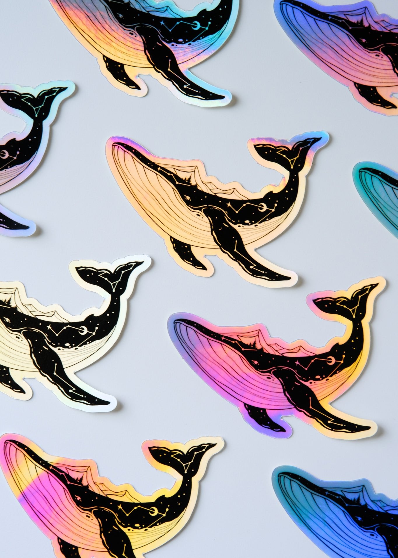 Whale Holographic Sticker