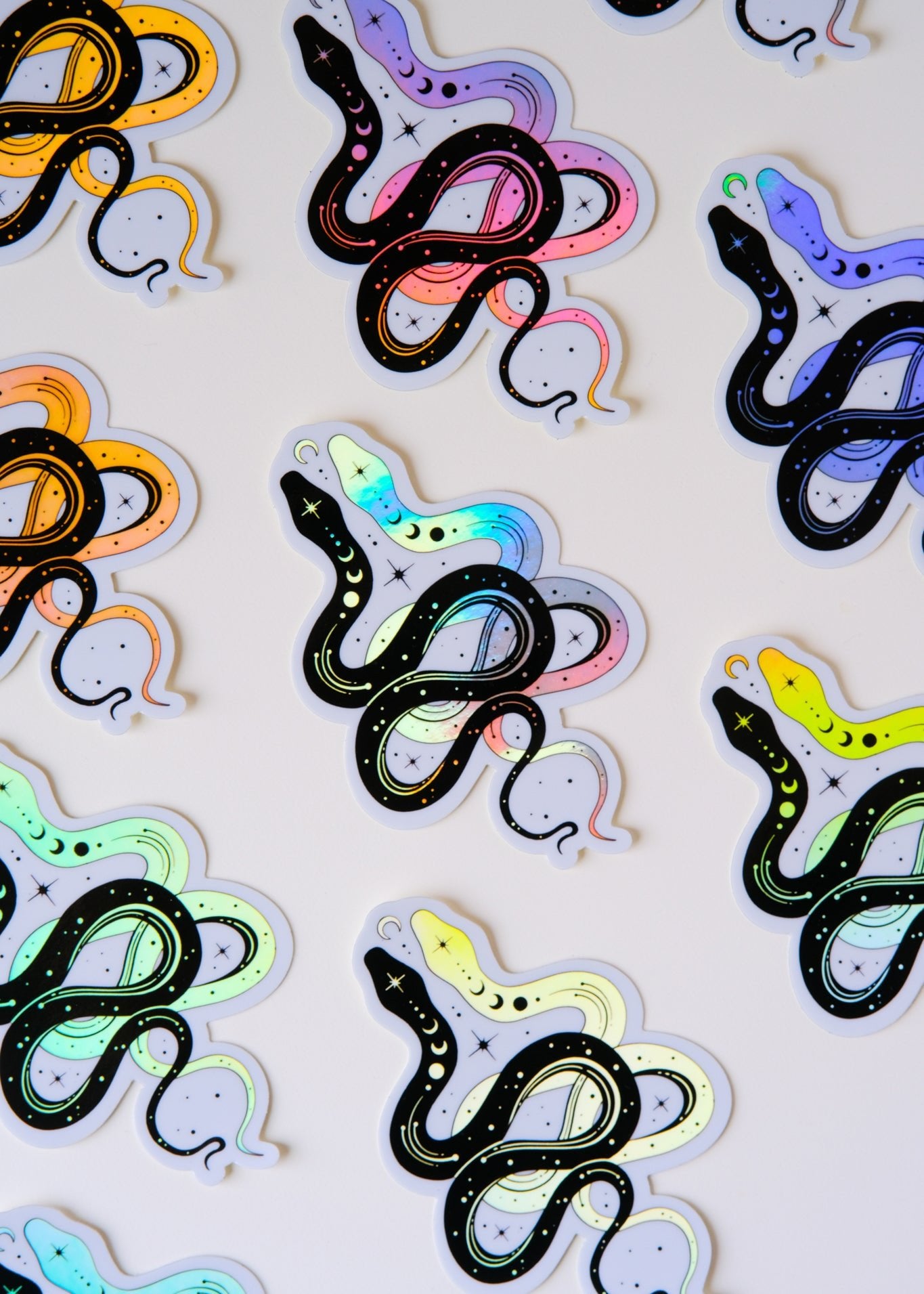 Snakes Holographic Sticker